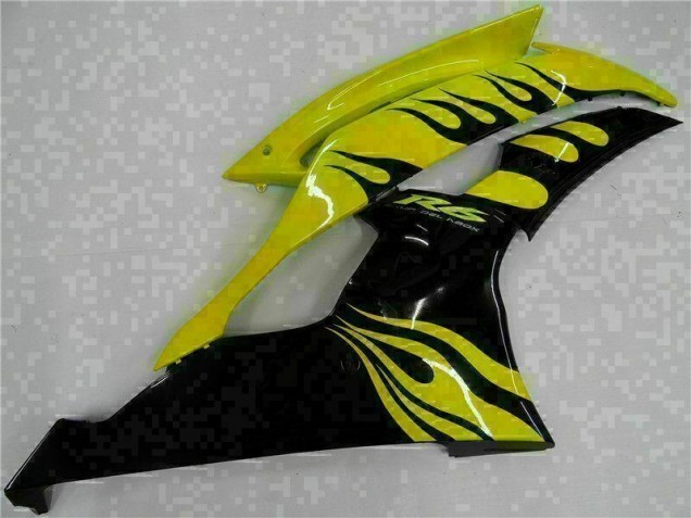 Carénages Yamaha R6 08-16 - Jaune Noir Carénages Yamaha R6 08-16 - Jaune Noir