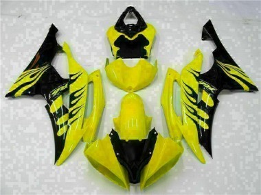 Carénages Yamaha R6 08-16 - Jaune Noir