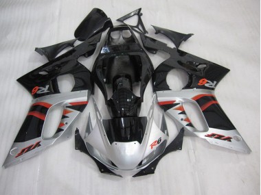 Carénages Yamaha R6 98-02 - Noir Argent