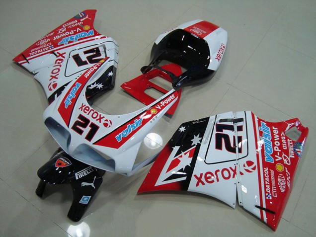 Carrosserie Ducati 748 916 996 996S 93-05 - Rouge Blanc Xerox 21 Carrosserie Ducati 748 916 996 996S 93-05 - Rouge Blanc Xerox 21