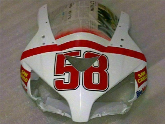 Carrosserie Honda CBR 1000 RR 04-05 - Blanc Rouge Carrosserie Honda CBR 1000 RR 04-05 - Blanc Rouge