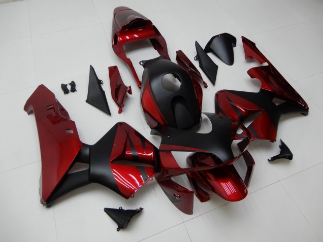 Carrosserie Honda CBR 600 RR 03-04 - Rouge Noir Carrosserie Honda CBR 600 RR 03-04 - Rouge Noir
