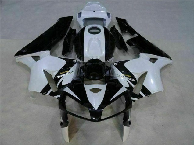 Carrosserie Honda CBR 600 RR 05-06 - Blanc Noir Carrosserie Honda CBR 600 RR 05-06 - Blanc Noir