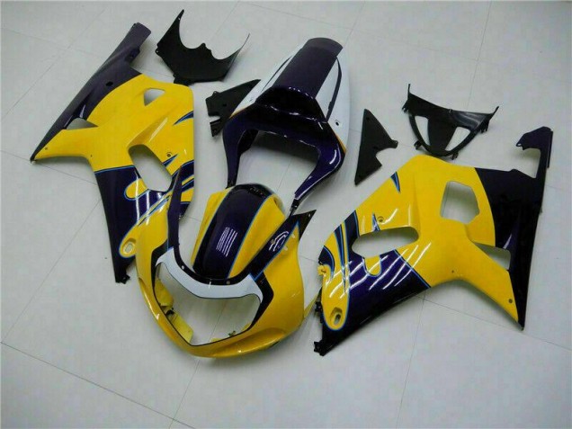 Carrosserie Suzuki GSXR 600 / 750 K1 K2 K3 01-03 - Jaune Carrosserie Suzuki GSXR 600 / 750 K1 K2 K3 01-03 - Jaune