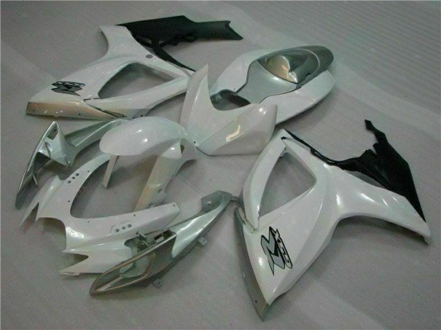 Carrosserie Suzuki GSXR 600 / 750 K6 06-07 - Blanc Argent Carrosserie Suzuki GSXR 600 / 750 K6 06-07 - Blanc Argent