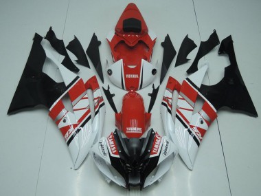 Carrosserie Yamaha R6 08-16 - Rouge Blanc Noir