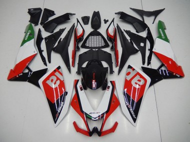 Kit Carénages Complet Aprilia RSV4 09-15 - Noir Rouge