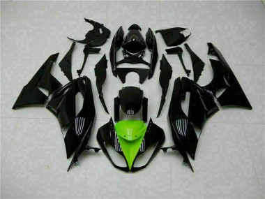 Kit Carénages Complet Kawasaki ZX6R 09-12 - Noir Vert