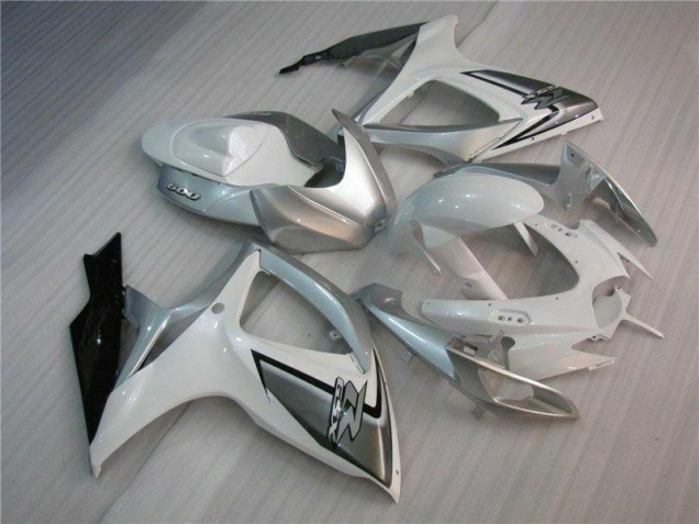 Kit Carénages Complet Suzuki GSXR 600 / 750 K6 06-07 - Blanc Argent Kit Carénages Complet Suzuki GSXR 600 / 750 K6 06-07 - Blanc Argent