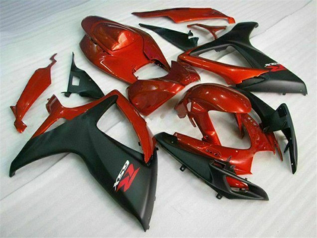 Kit Carénages Complet Suzuki GSXR 600 / 750 K6 06-07 - Rouge Noir Kit Carénages Complet Suzuki GSXR 600 / 750 K6 06-07 - Rouge Noir