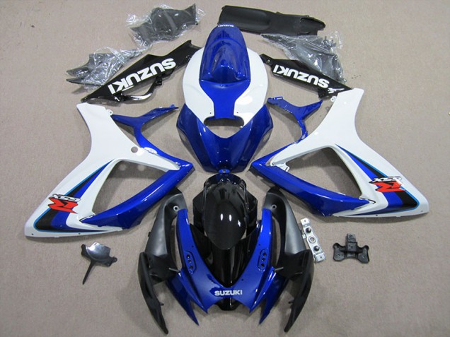Kit Carénages Complet Suzuki GSXR 600 K6 06-07 - Bleu Blanc Kit Carénages Complet Suzuki GSXR 600 K6 06-07 - Bleu Blanc