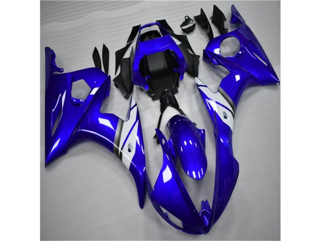 Kit Carénages Complet Yamaha R6 03-05 - Bleu Blanc Kit Carénages Complet Yamaha R6 03-05 - Bleu Blanc