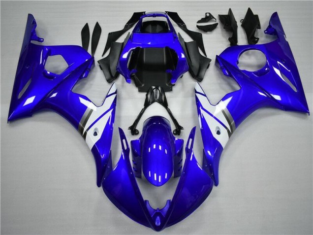 Kit Carénages Complet Yamaha R6 03-05 - Bleu Blanc Kit Carénages Complet Yamaha R6 03-05 - Bleu Blanc
