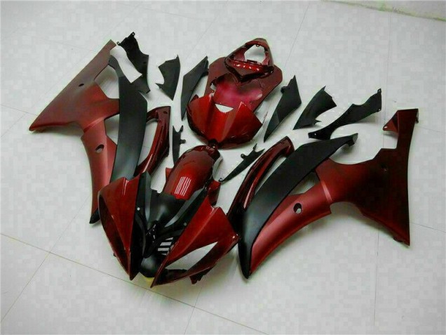 Kit Carénages Complet Yamaha R6 08-16 - Rouge Noir Kit Carénages Complet Yamaha R6 08-16 - Rouge Noir