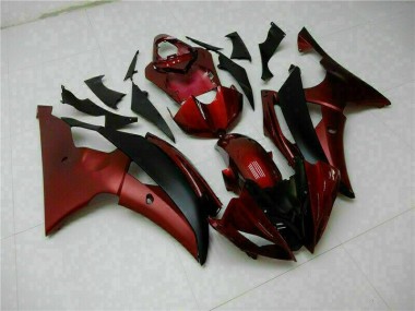 Kit Carénages Complet Yamaha R6 08-16 - Rouge Noir