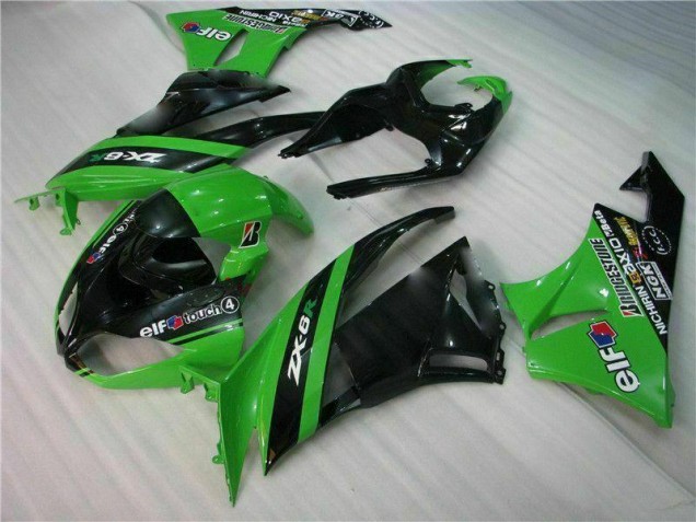 Kit Carénages Kawasaki ZX6R 09-12 - Noir Vert Kit Carénages Kawasaki ZX6R 09-12 - Noir Vert