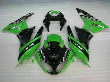 Kit Carénages Kawasaki ZX6R 09-12 - Noir Vert