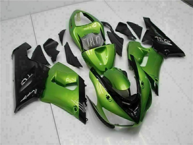 Kit Carénages & Plastique Kawasaki ZX6R 05-06 - Vert