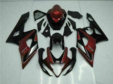 Kit Carénages & Plastique Suzuki GSXR 1000 K5 05-06 - Rouge Noir