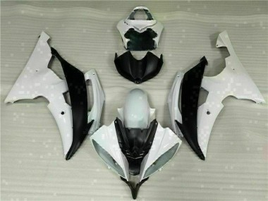 Kit Carénages & Plastique Yamaha R6 08-16 - Blanc Noir