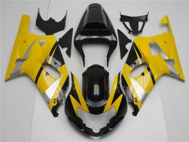 Carénages Moto Suzuki GSXR 600/750 2001-2003 - Jaune Argent Noir Brillant Vendre