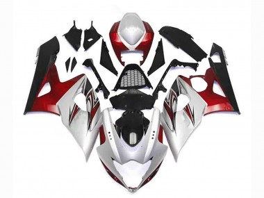 Kits Carénage Moto Suzuki GSXR 1000 2005-2006 - Argent Rouge Noir Vendre