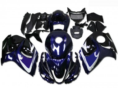 Carénages Moto Suzuki GSXR 1300 Hayabusa 2008-2020 - Noir Brillant Bleu Blanc Vendre