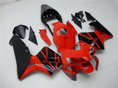 Carénages Moto Honda CBR600RR 2003-2004 - Rouge Noir Brillant OEM Style Vendre