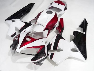 Kits Carénages Moto Honda CBR600RR 2005-2006 - Blanc Rouge Noir Vendre