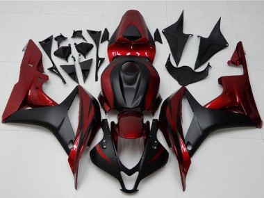 Kits Carénage Moto Honda CBR600RR 2007-2008 - Rouge Noir Mat Vendre