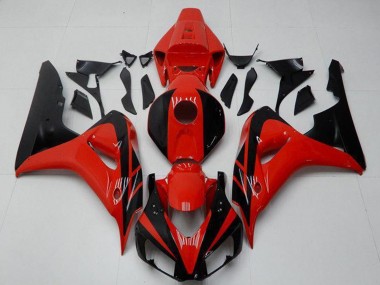 Kits Carénages Moto Honda CBR1000RR 2006-2007 - Rouge Noir Brillant Vendre