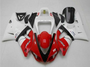 Carénages Moto Yamaha YZF R1 1998-1999 - Blanc Rouge Noir Vendre