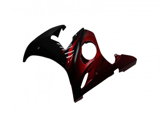 Kits Carénage Moto Yamaha YZF R6 2003-2004 - Noir Brillant Rouge