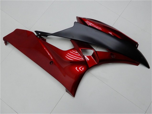Kits Carénage Moto Yamaha YZF R6 2006-2007 - Rouge Noir Mat