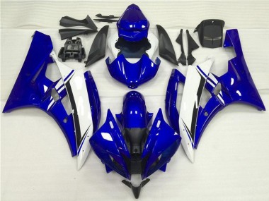 Carénages Moto Yamaha YZF R6 2006-2007 - Bleu Blanc Noir Vendre