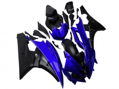 Carénage Moto Yamaha YZF R6 2006-2007 - Bleu Noir Mat Vendre