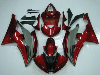 Carénages Moto Yamaha YZF R6 2008-2016 - Rouge Gris Vendre