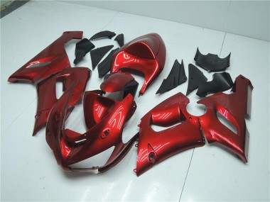Carénages Moto Kawasaki ZX6R 2005-2006 - Bonbon Rouge Vendre