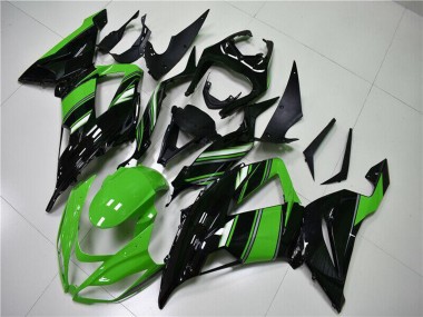 Kits Carénage Moto ABS Kawasaki ZX6R 2013-2018 - Vert Noir Brillant Vendre