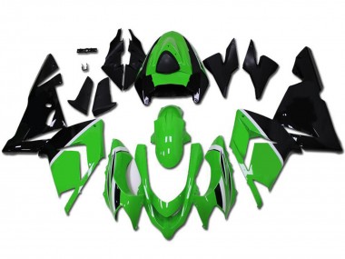Carénages Moto Kawasaki ZX10R 2004-2005 - Vert Noir Brillant Vendre