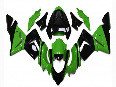 Carénages Moto Kawasaki ZX10R 2004-2005 - Noir Brillant Vert Vendre