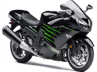 Carénages Moto Kawasaki ZX14R ZZR1400 2012-2024 - Noir Brillant Noir Mat Vert Vendre