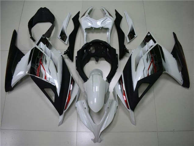 Carénage Moto Kawasaki Ninja 300 EX300R 2013-2024 - Blanc Rouge Noir