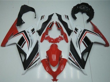 Carénages Moto Kawasaki Ninja 300 EX300R 2013-2024 - Blanc Rouge Noir Vendre