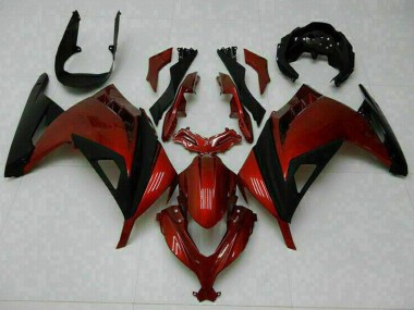 Carénages Moto Kawasaki Ninja 300 EX300R 2013-2024 - Rouge Noir Vendre