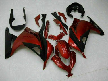 Carénages Moto Kawasaki Ninja 300 EX300R 2013-2024 - Rouge Noir Vendre