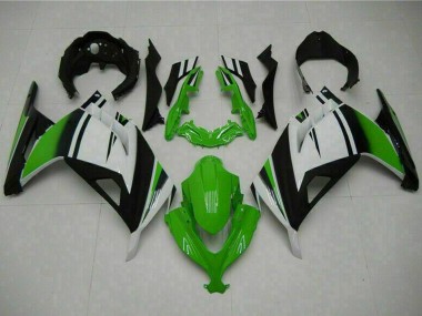 Carénages Moto Kawasaki Ninja 300 EX300R 2013-2024 - Blanc Vert Noir Vendre