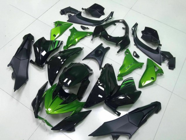Carénage Moto Kawasaki Z800 2013-2018 - Vert Noir Brillant