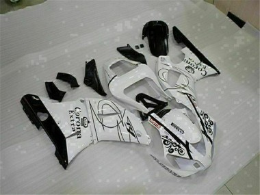 Carénages Moto Yamaha YZF R1 2000-2001 - Blanc Noir Corona Extra Vendre