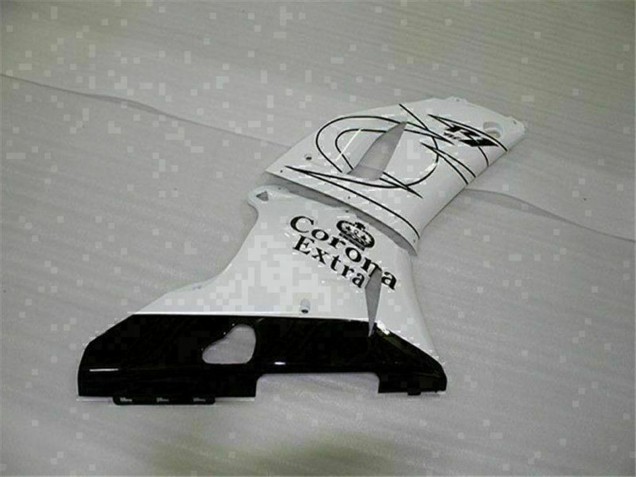 Carénages Moto Yamaha YZF R1 2000-2001 - Blanc Noir Corona Extra